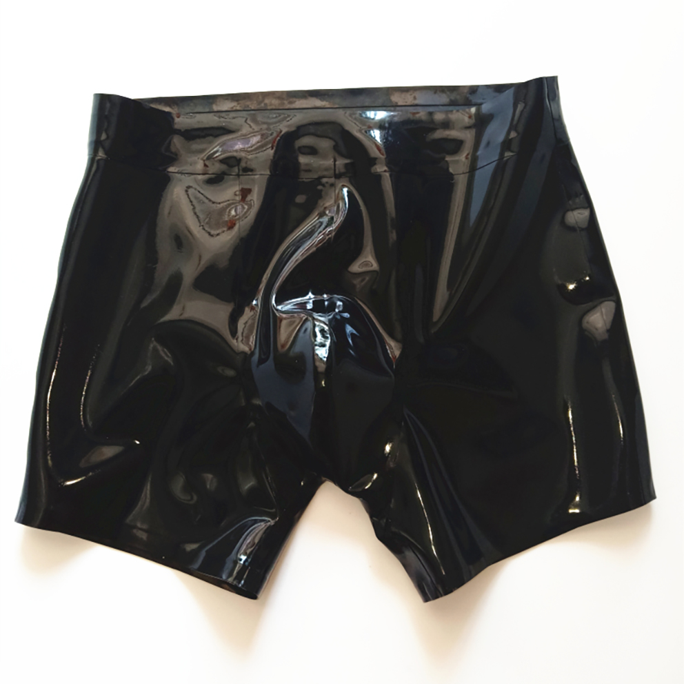Seksowne czarne lateksowe męsk – Boyshort Underwear recenzja i cena