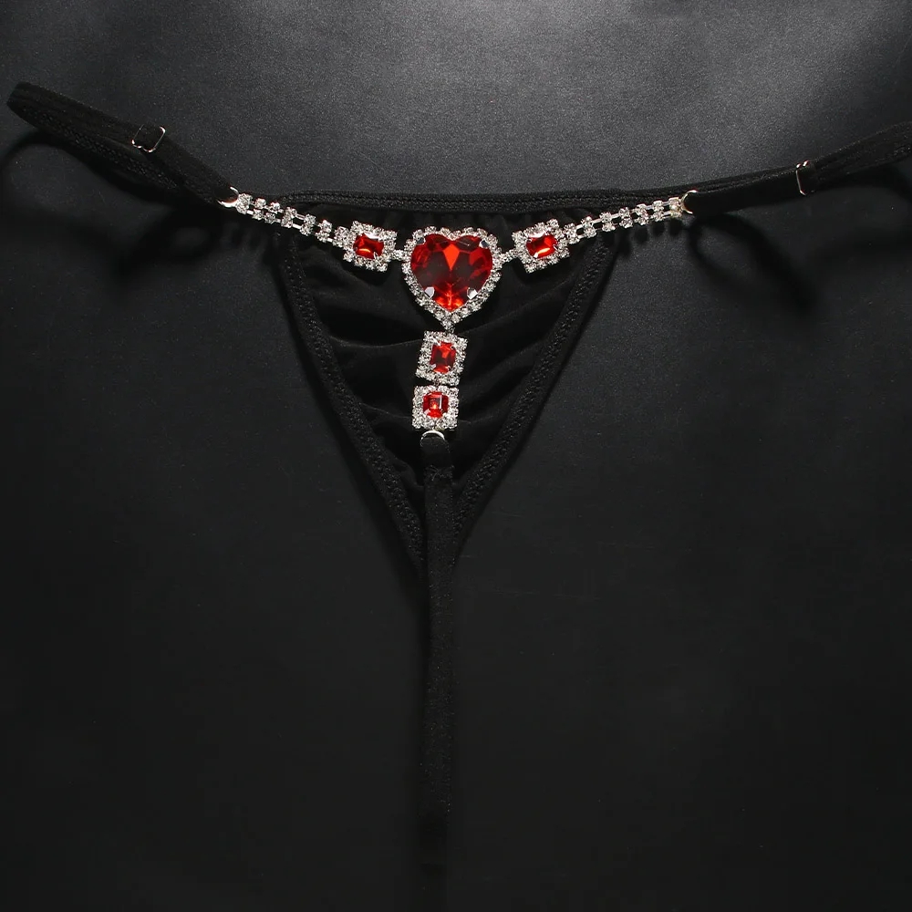 Czerwone Kryształowe Stringi z – Thong Bikini Women recenzja i cena