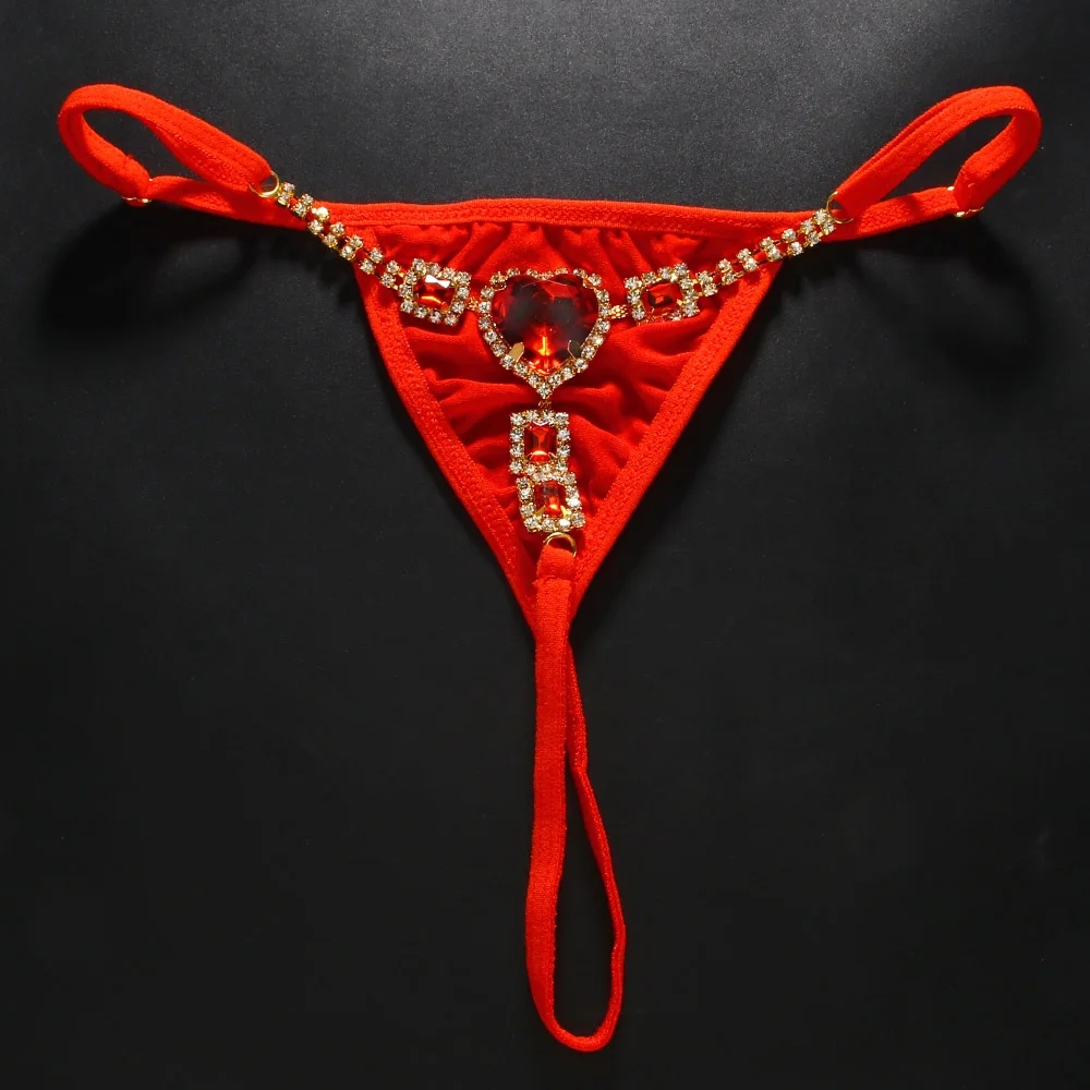 Czerwone Kryształowe Stringi z – Thong Bikini Women recenzja i cena